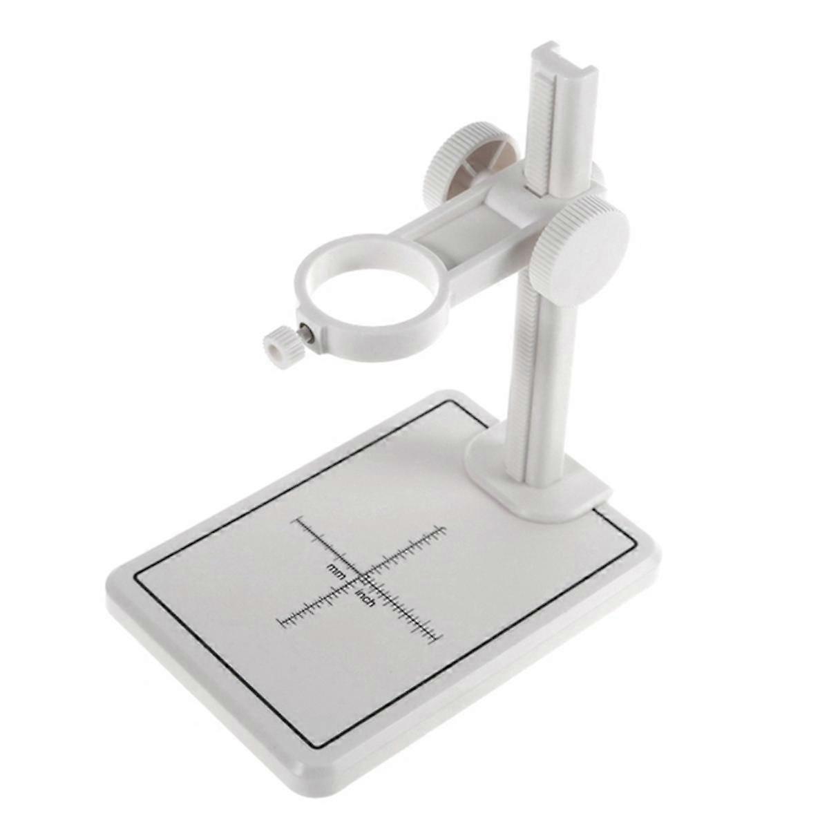 Microscope Stand with Scale Adjustable Stand Holder Bracket Large Base Microscope Endoscope Holder Stand White