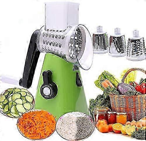 Râpe à fromage rotative Mandoline à légumes rotative manuelle avec 3