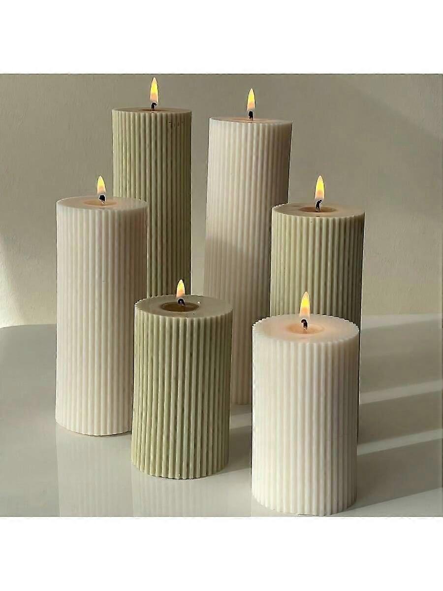 Candle Mold 3d Rectangular-Shaped Candle Mold, Cylinder-Shaped Resin Mold For Aromatherapy, Candle & Soap Making Diy Home Decoration