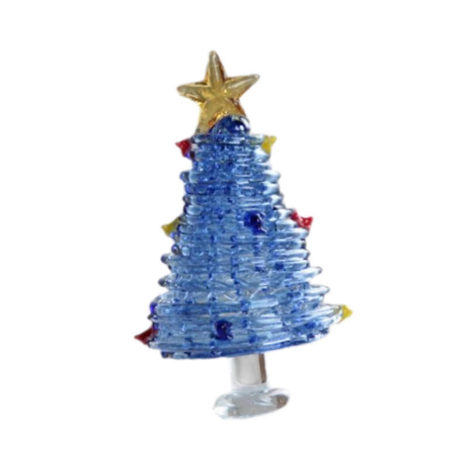 Christmas Tree Figurine Decorative Xmas Tree Decor for Tabletop Shelf Home