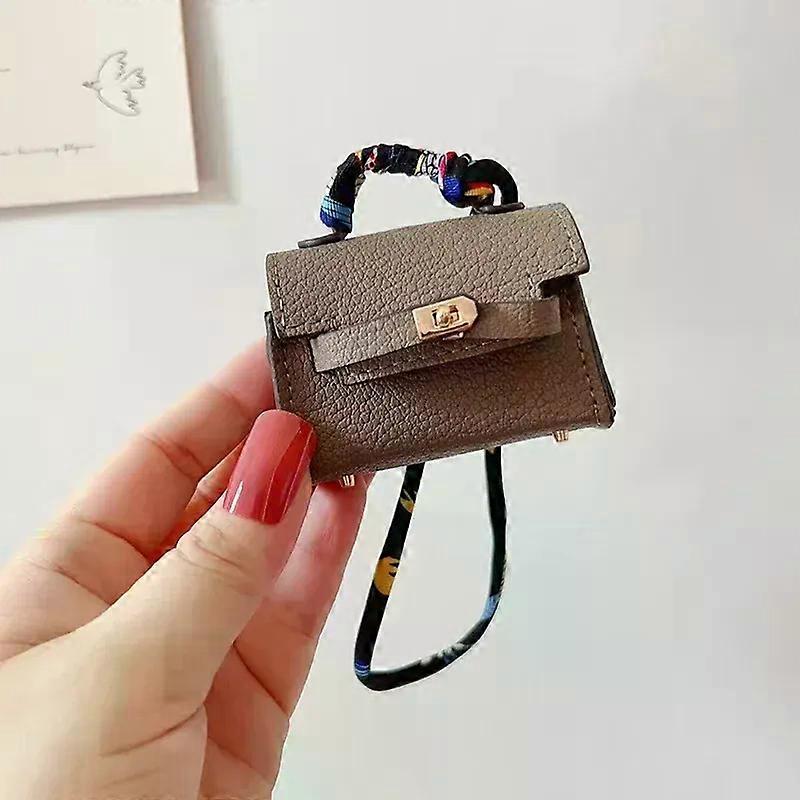 Mini Charm Läder Hörlurar Skal För Airpods Pro 2 3 2 1 Skyddsfodral för Samsung Galaxy Buds FE Buds Pro Buds2 Pro Live