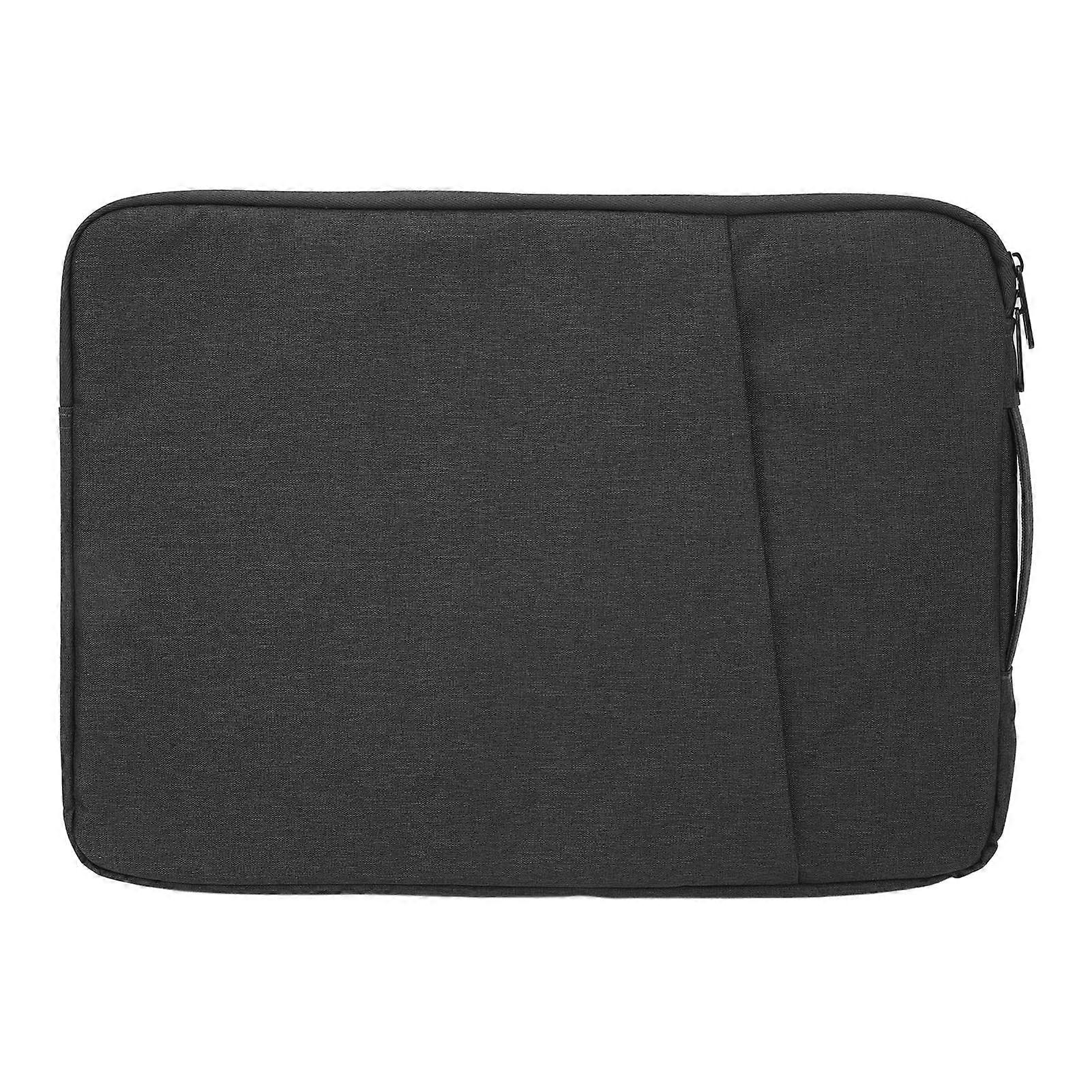 タブレットスリーブケース シンプルでスタイリッシュな防水オックスフォード生地 耐衝撃 軽量バッグ iOSタブレット 15.6インチ 旅行 オフィス ダークグレー