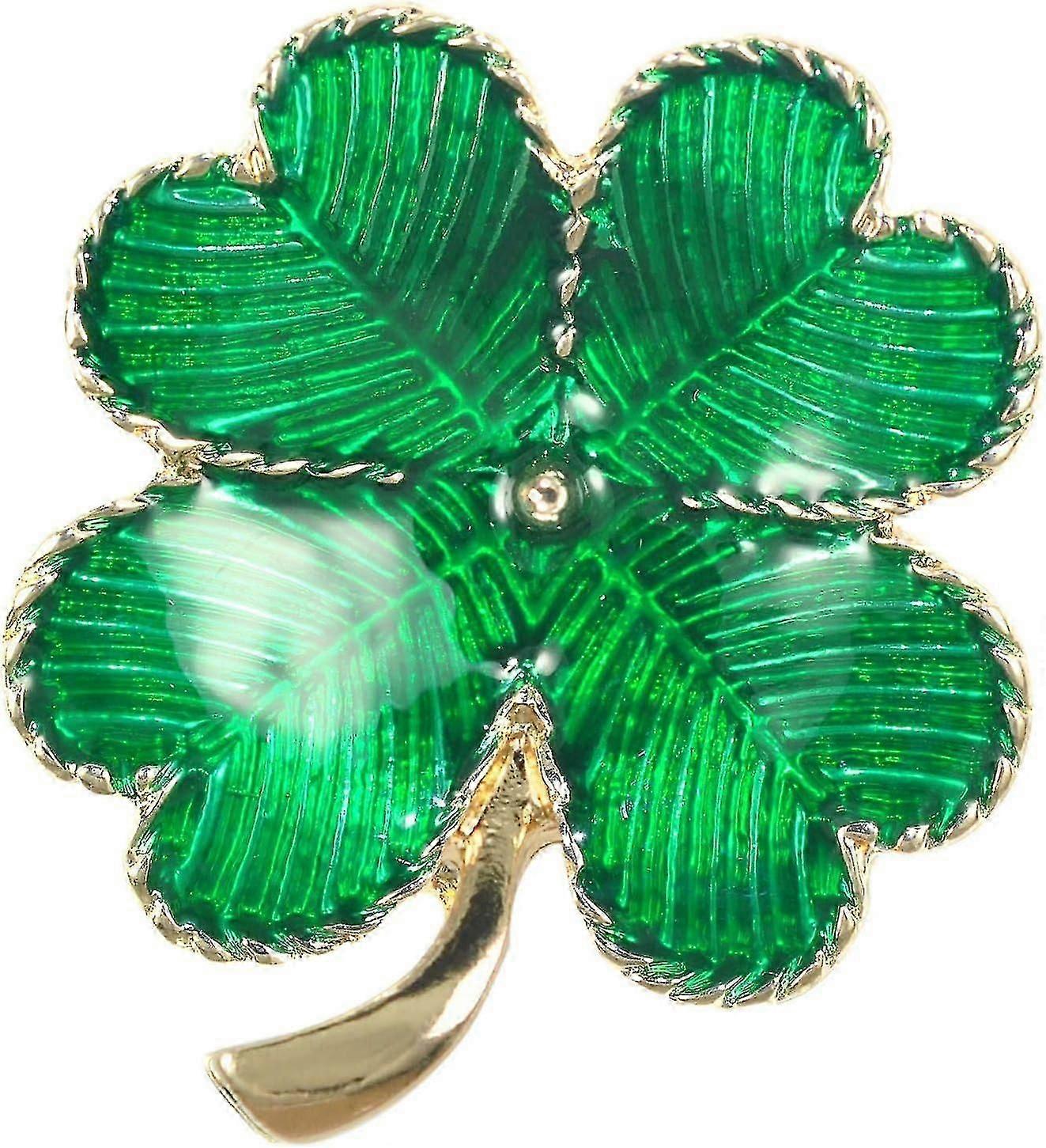 Four Leaf Clover Brooch Pin