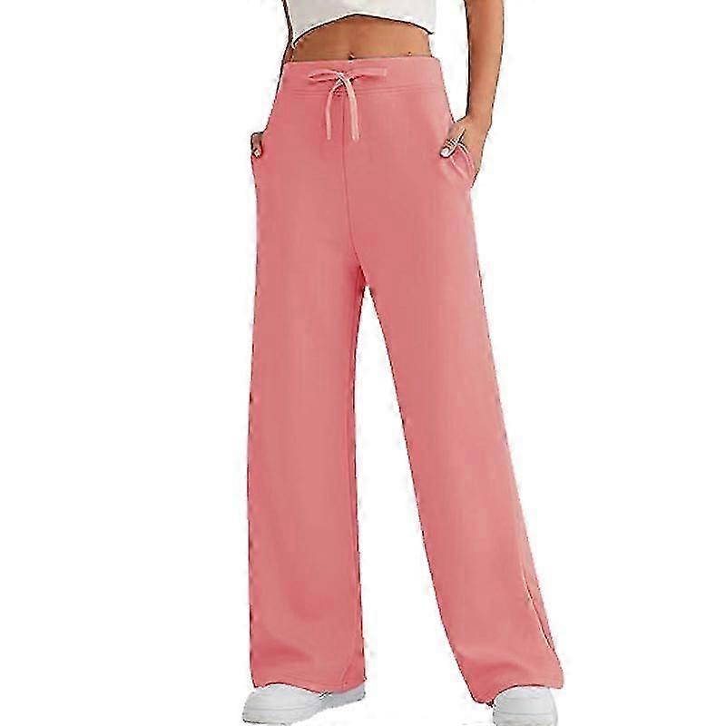 Damen Jogginghose mit weitem Bein, Baggy-Jogger mit hoher Taille
