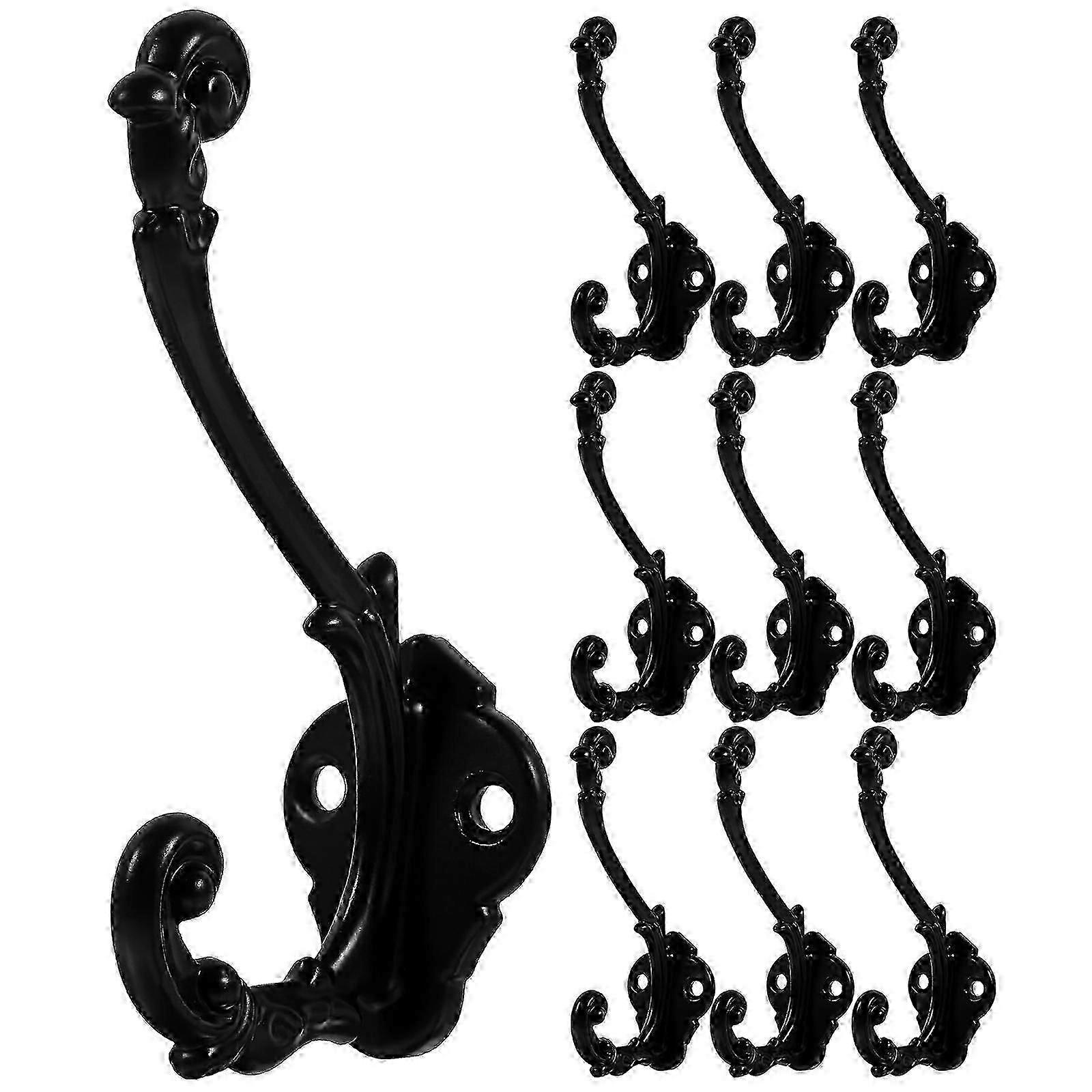 10Pcs Antique Wall Hook Heavy Duty Coat Hooks Wall Mounted Hooks Hanging Coat Hook