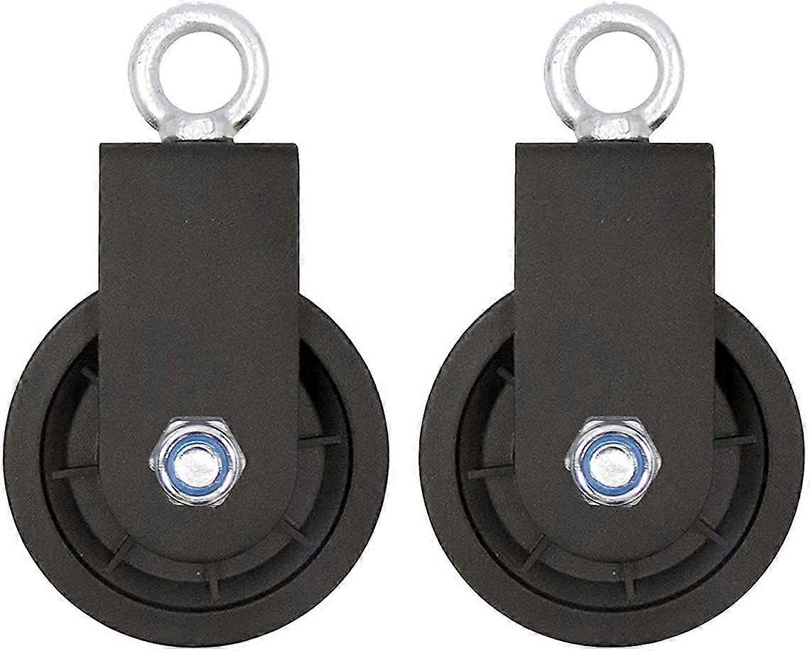 2 Pulleys for DIY Equipment, 360 Degree Rotation