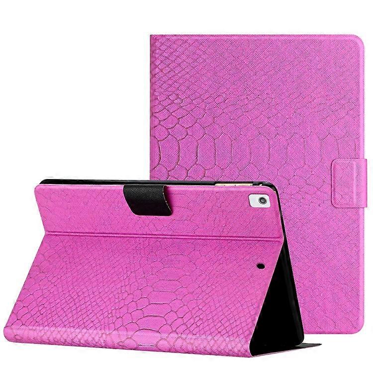 Compatible For iPad 10.2 (2021) / (2020) / (2019) Printed Crocodile Pattern PU Leather Tablet Case Folding Stand Card Holder Smart