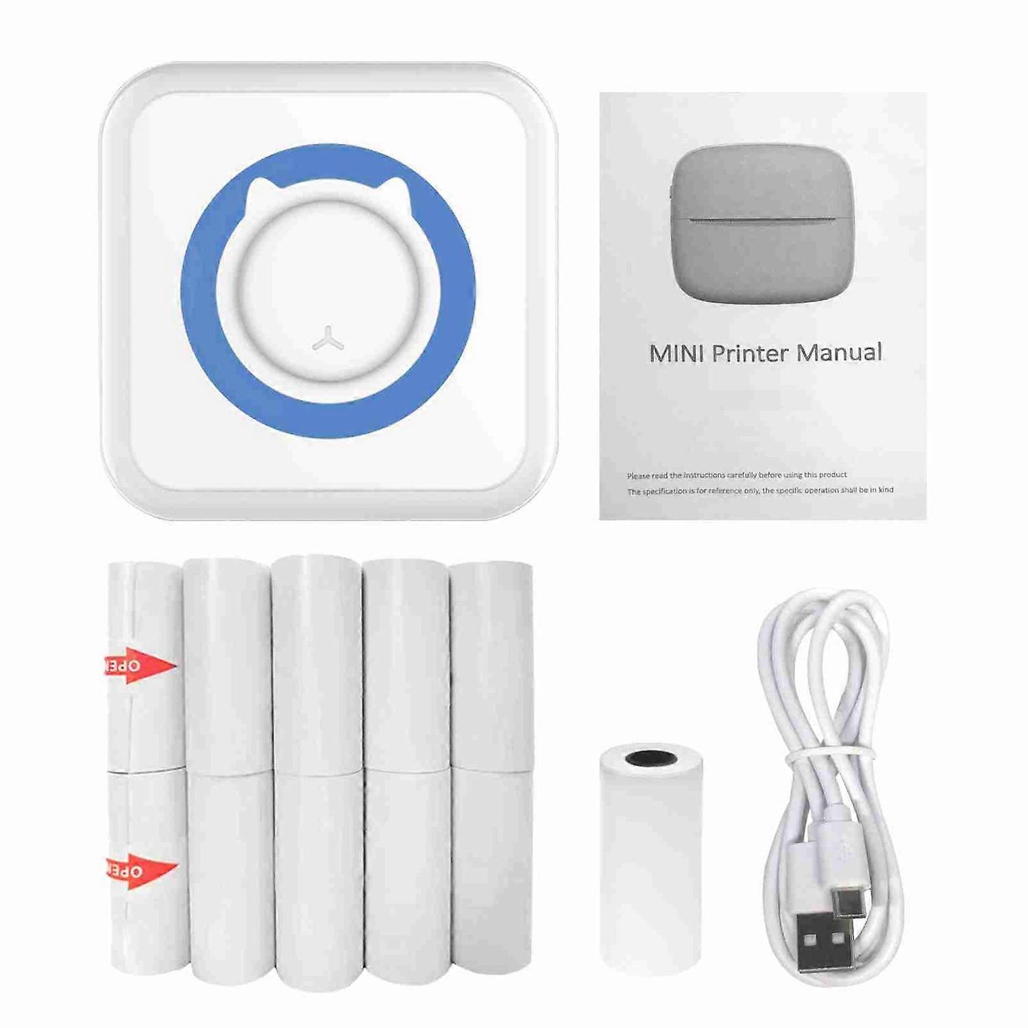 All-in-one Photo Printer Multifunction Portable Printer Wireless Instant Mini Printer Support BT Con