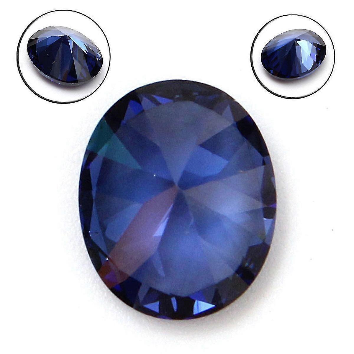 非加熱4.52ctセイロンブルーサファイア9x11mmオーバルシェイプ最高品質のVVSジェム