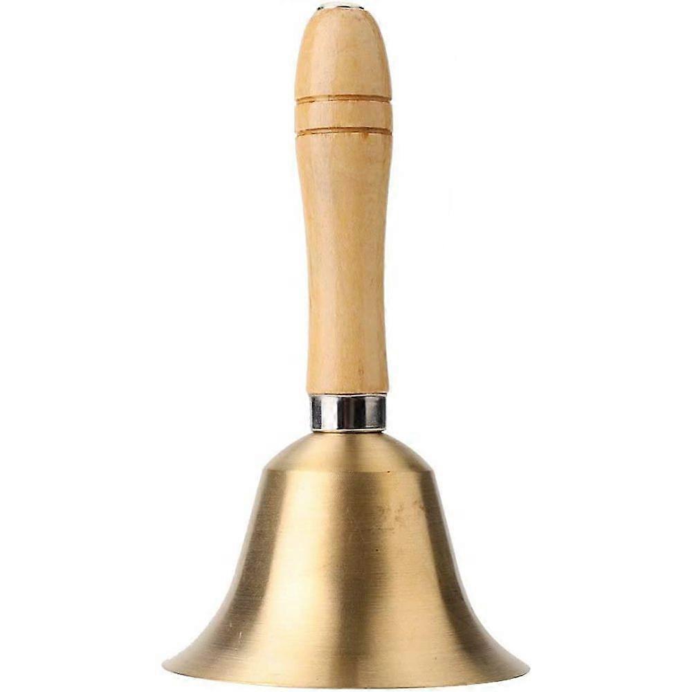 Bell, Hand, Brass, Solid Wood Handle