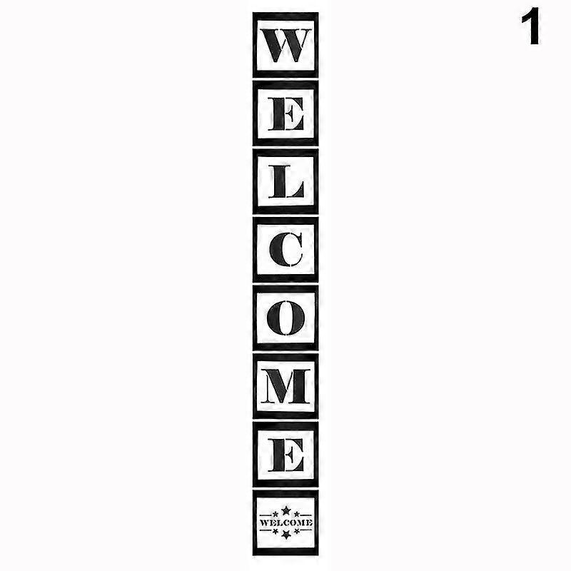 Reusable WELCOME Templates Sturdy Thick Word Stencils for Porch Wall