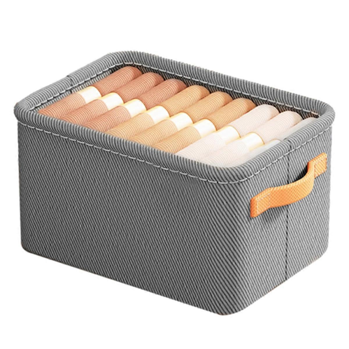 Multi-Functional Closet Organizer,Steel Ring Storage Box, Fabric Folding Bedroom Wardrobe Clothes Storage Box B