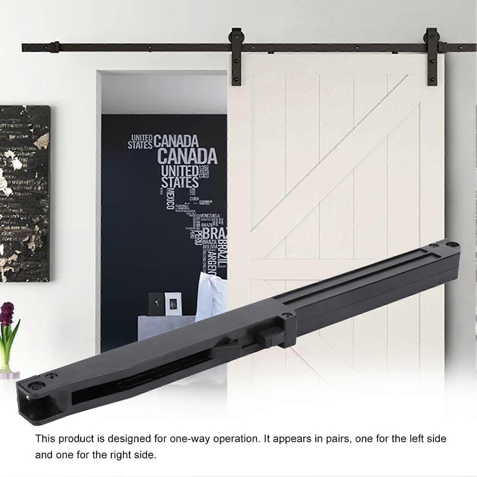 Soft Close Mechanism Buffer Damper for Sliding Barn Door Adjustable Rise & Fall