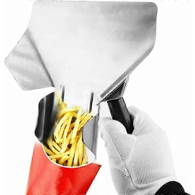 Pelle à frites en acier inoxydable Pelle à frites Pelle à frites avec poignée Pelle à frites pour buffet de mariage Home Theater Bar Candy