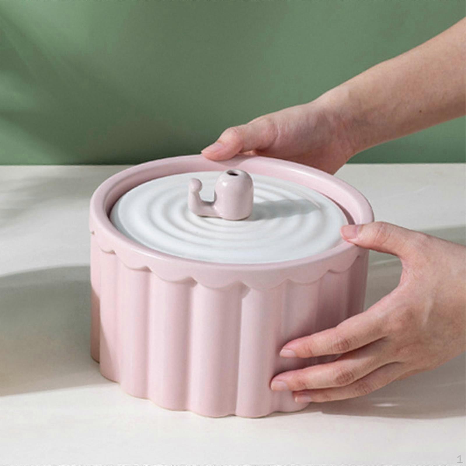 Automatic Cat Water Fountain Prevents Burns Watering Supplies 1L (33.8oz) for Kitten