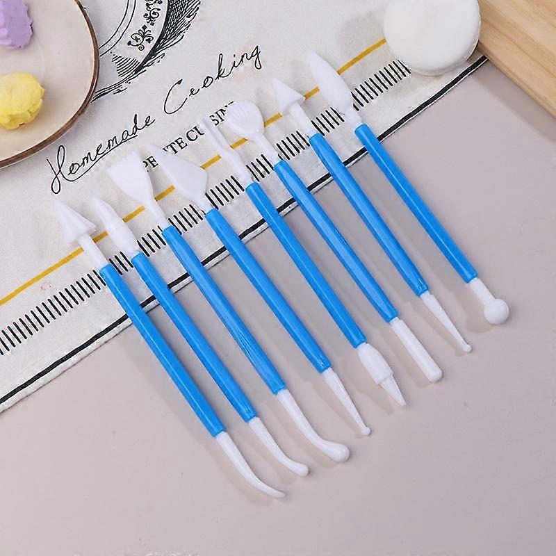 8Pcs/Set Clay Modeling Tools Plastic Wax Carving Pottery Tools Carving Sculpture Shaper Polymer Clay Sculpting Set