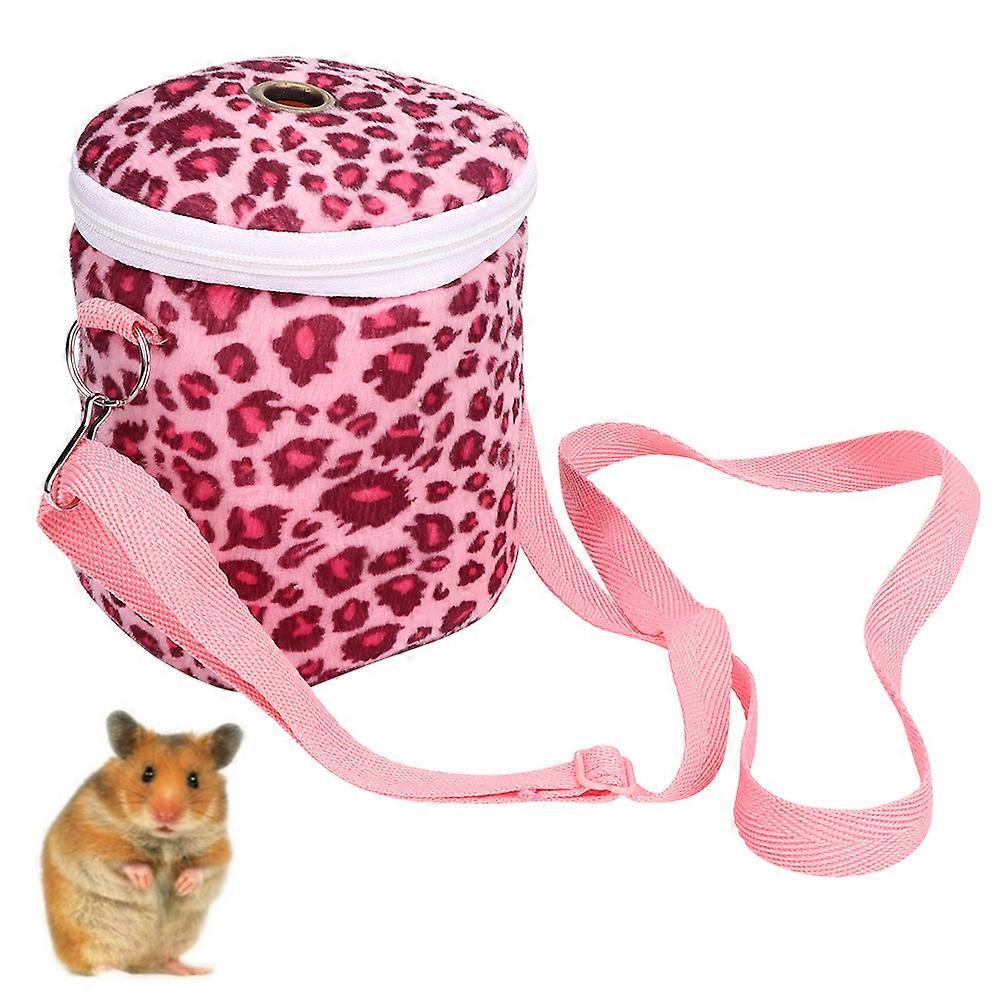 Short Plush Pet Carrier Bag for Hamster Hedgehog Guinea Pig Squirrel - Warm Single Shoulder Sleeping Bag Design