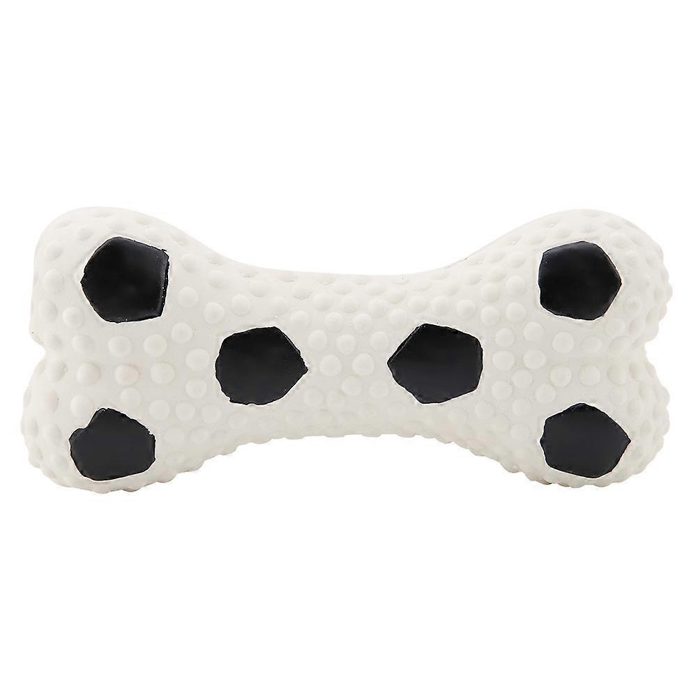 Pet Dog Toy Bite Resistant Natural Latex Football Bone Chew Toy for Puppies - Durable, Safe, 7-Inch Size