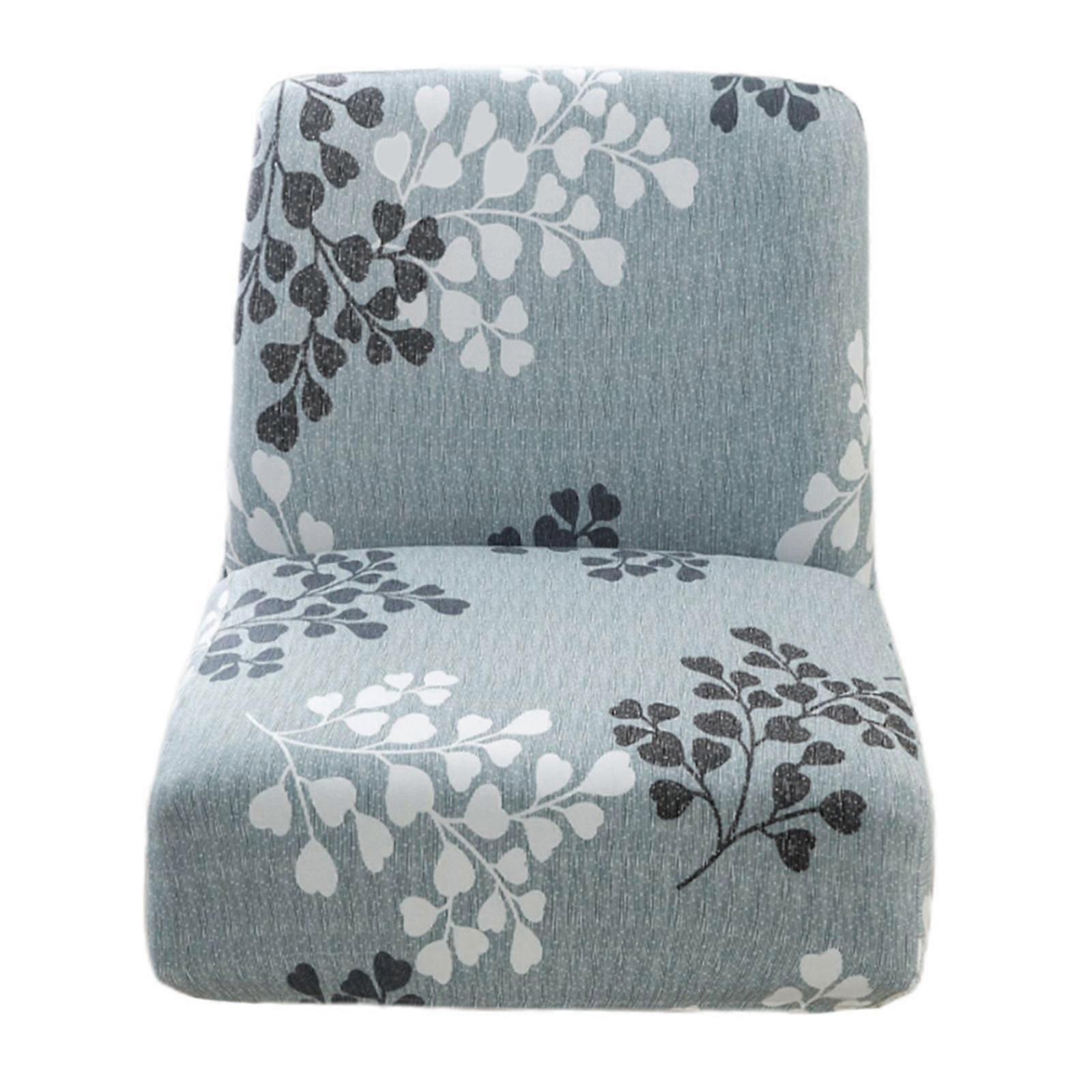Modern Stretch Printing Soft Armless Slipcovers Removable Barstool Comfortable