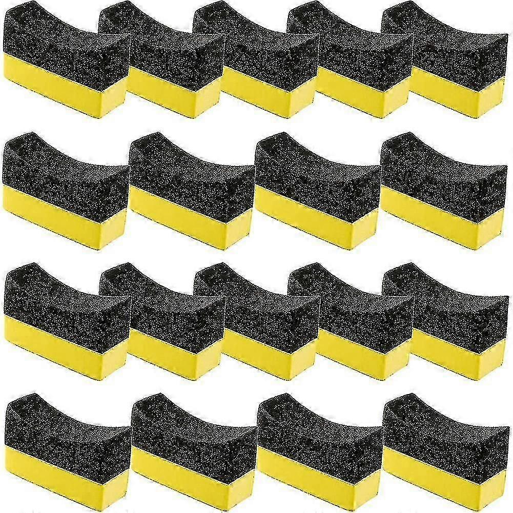 18pack Tire Dressing Applicator Pads Tire Shine Applicator Dressing Pad Polishing Sponge Compatible With Car Gl