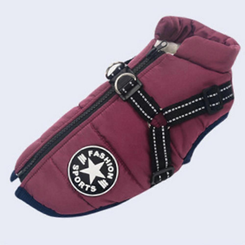 Hondenkleding - paars borstvest - M