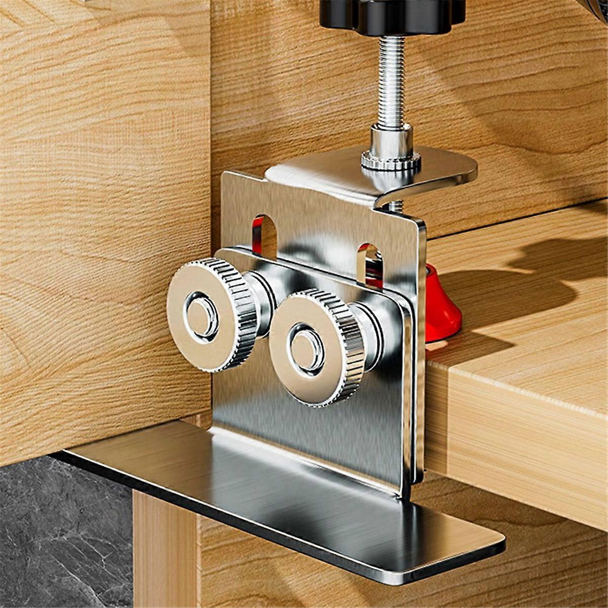 2pcs Stainless Steel Cabinet Door Mounting Jig Cabinets Frame Clamp