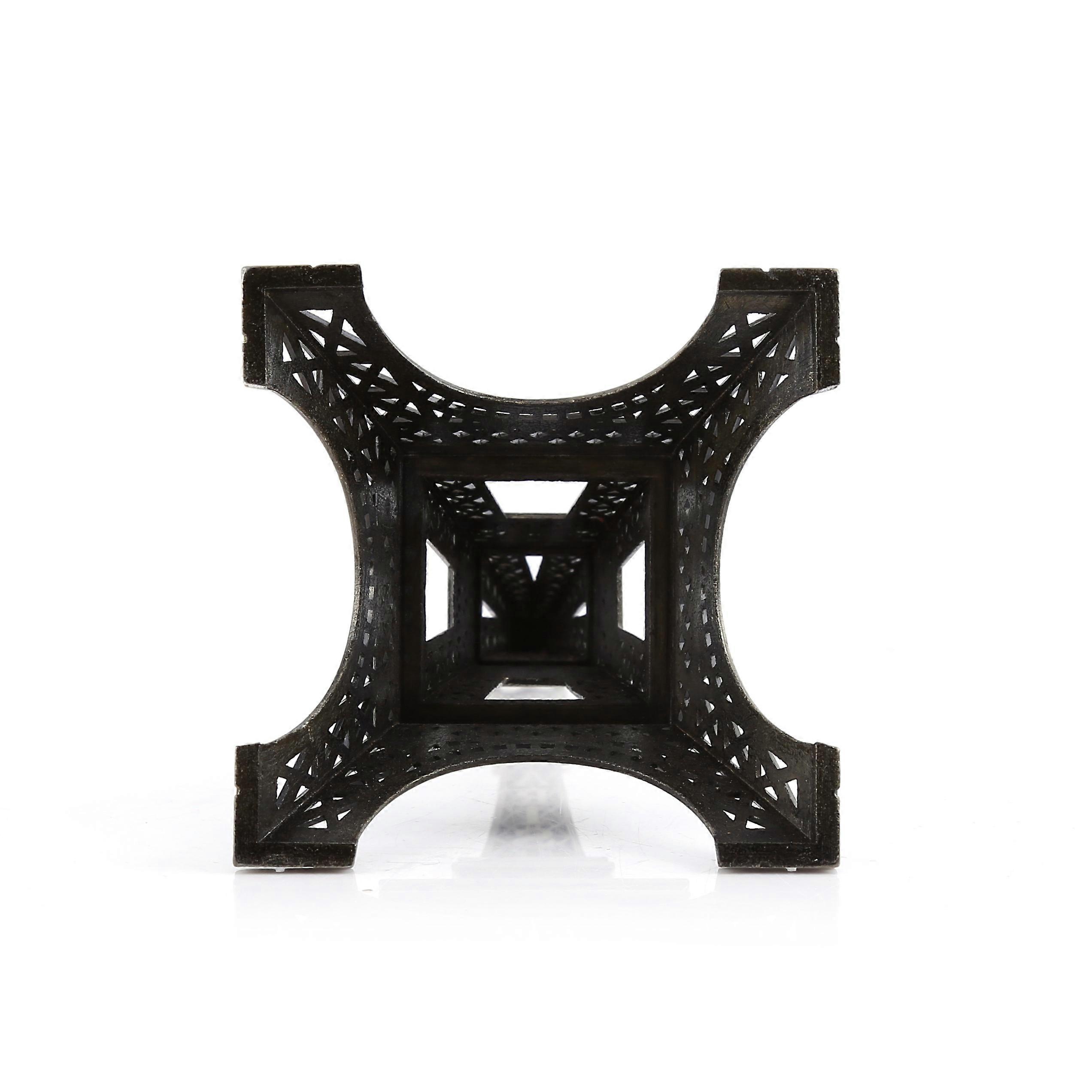 Dekaim Eiffel Tower Architecture, Antique Bronze Paris Eiffel Tower Statue Vintage Alloy Model Decoration(15cm)