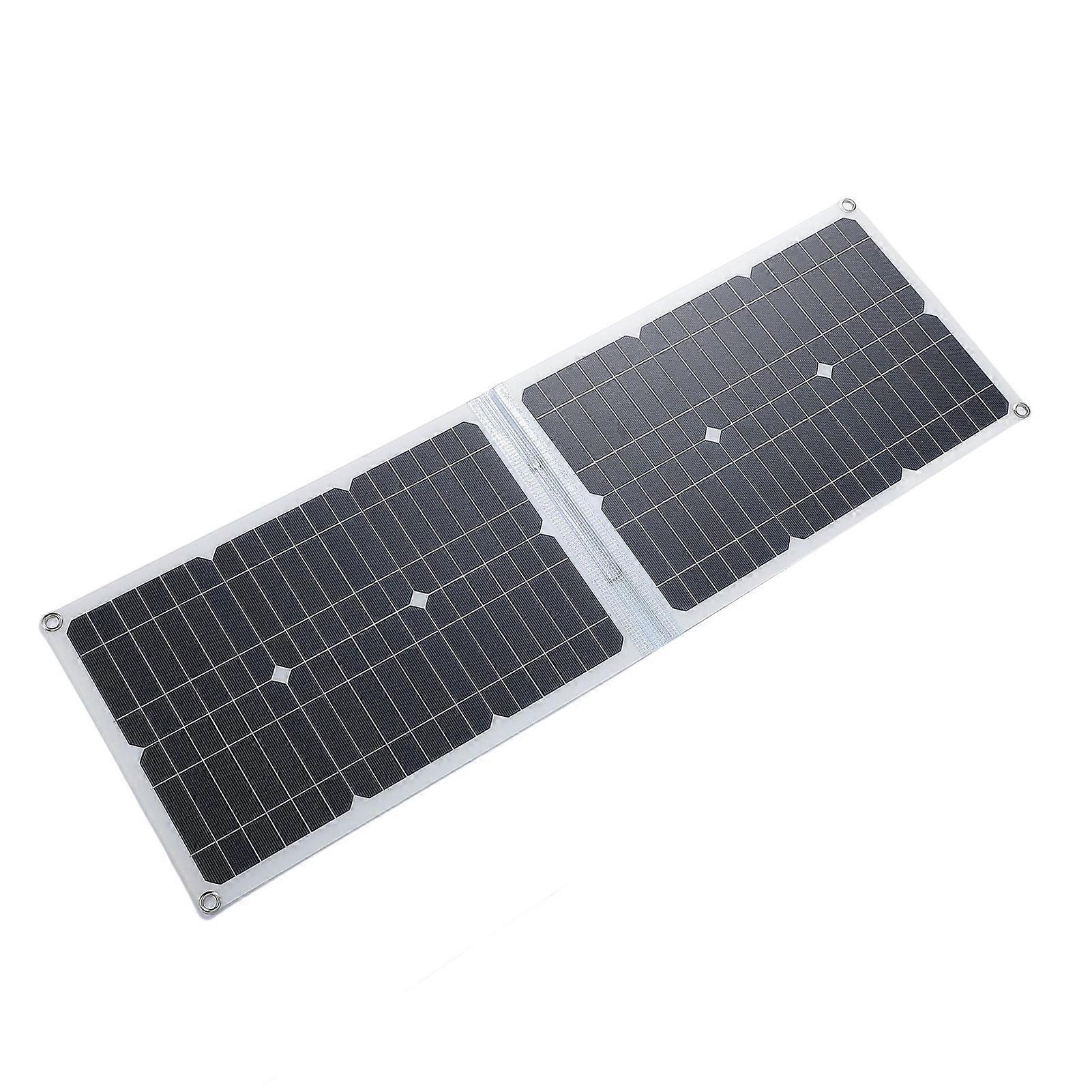 Foldable Solar Panel 40W 2xUSB 1xType C 1xDC Monocrystalline Silicon Solar Panel Charger for Camping Hiking Travel 