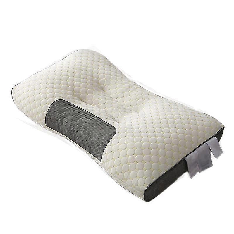 Neck-Protecting Knitted Non-Collapse Pillow Home Partition Massage Pillow