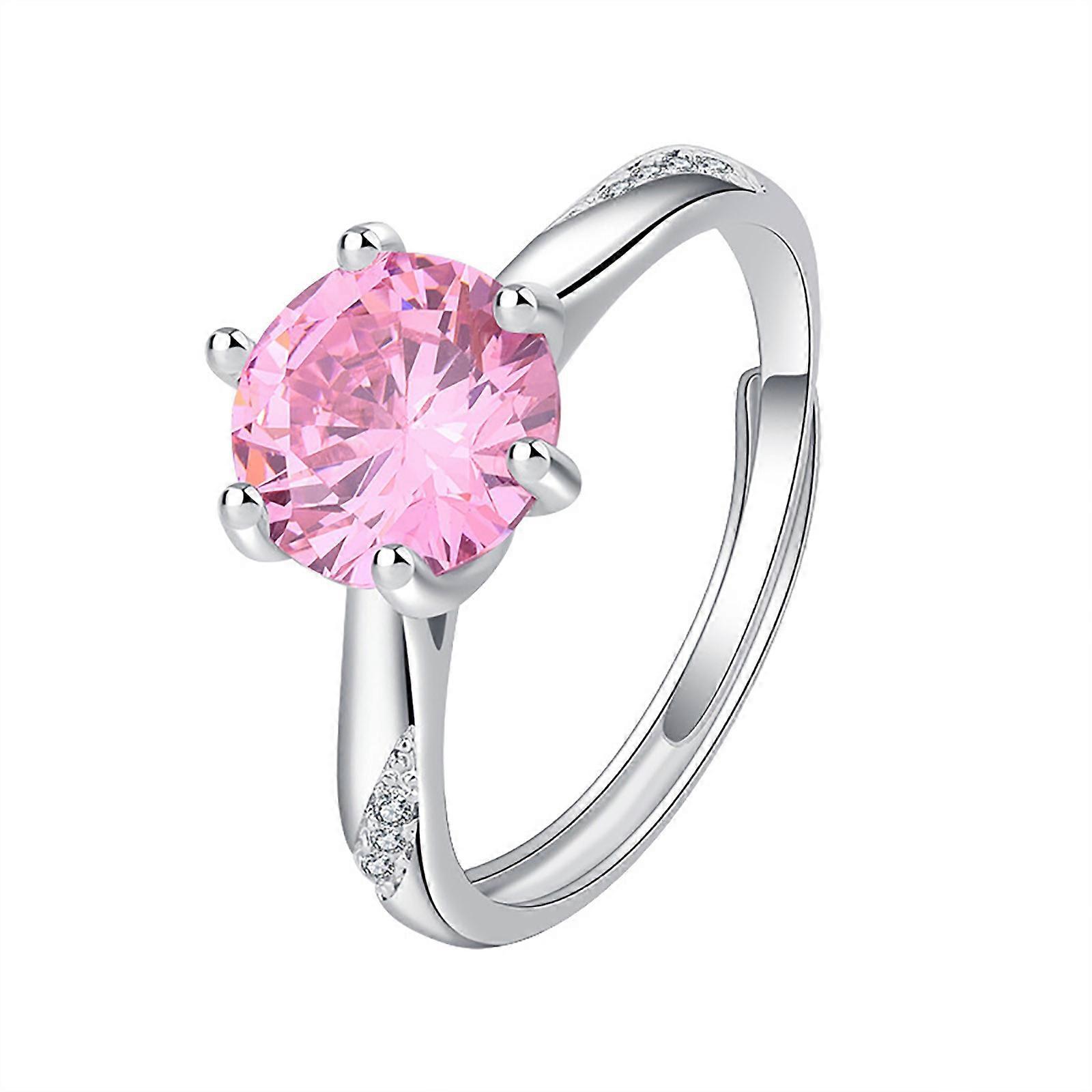 Ring Simulation Diamond Bag Opening Ring Opening Can Be Adjusted PUW0426