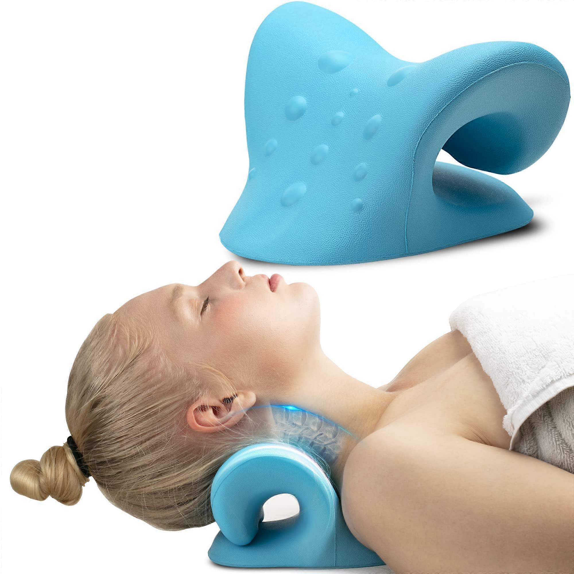 Neck Stretcher Cervical Traction Device for Neck Pain Relief, FSA HSA Eligible, Adjustable Size for Relaxation and Comfort