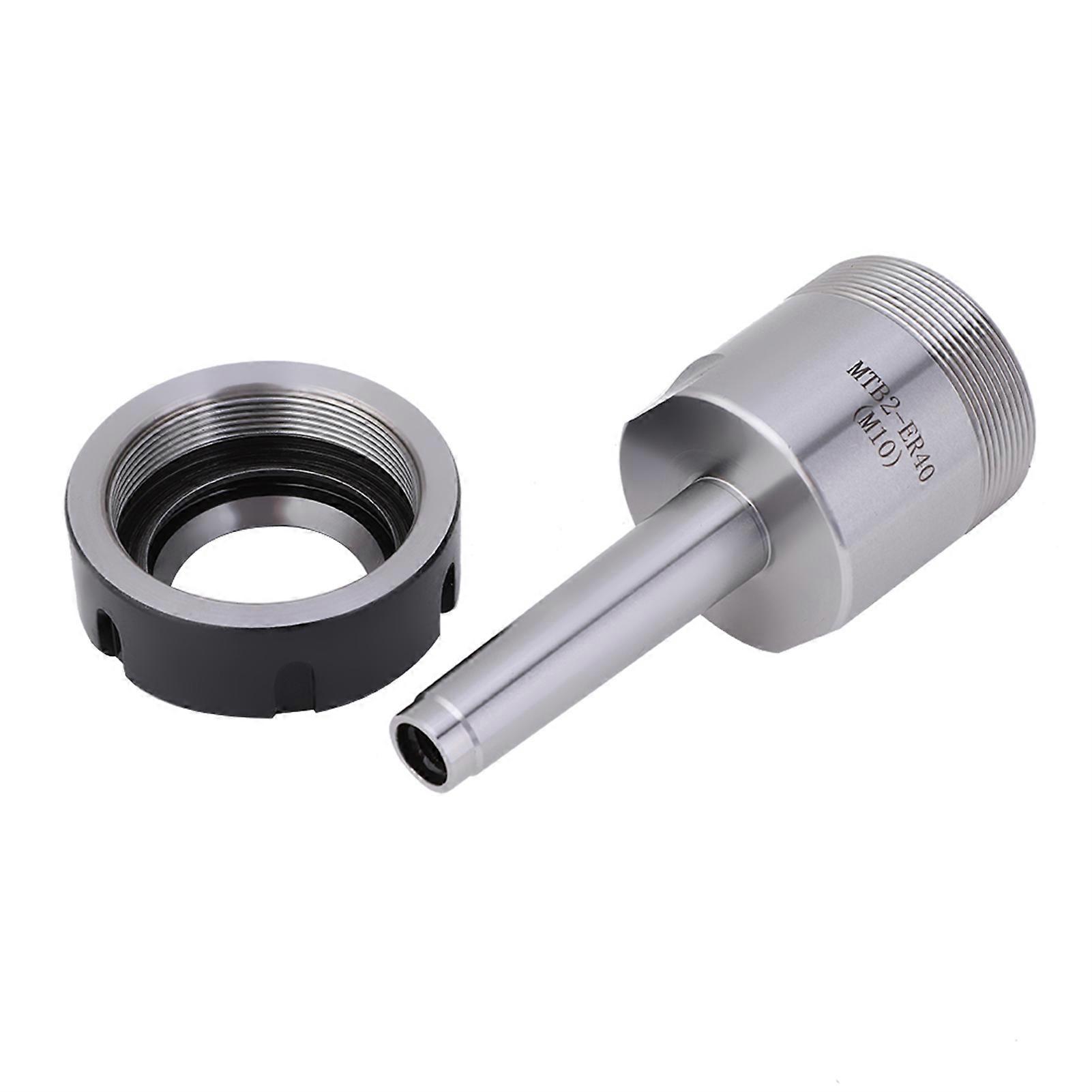MTB2-ER40 M10 Collet Chuck Holder Morse Taper MT2 Shank Holder for CNC Lathe