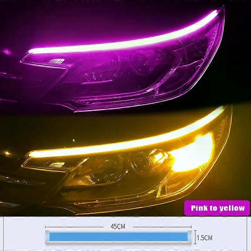Motorcycle Turn Signal Lamp LED Daytime Running Lights Tail Light DRL Waterproof Decoration Strip Motor Brake Flowing Light