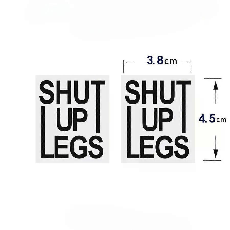 2 ADET SHUT UP BACAKLAR Bisiklet Çıkartmaları Bisiklet Çerçevesi Üst Tüp Dekoratif Kask Vinil Çıkartma MTB Bisiklet Su Geçirmez Bisiklet Aksesuarları için