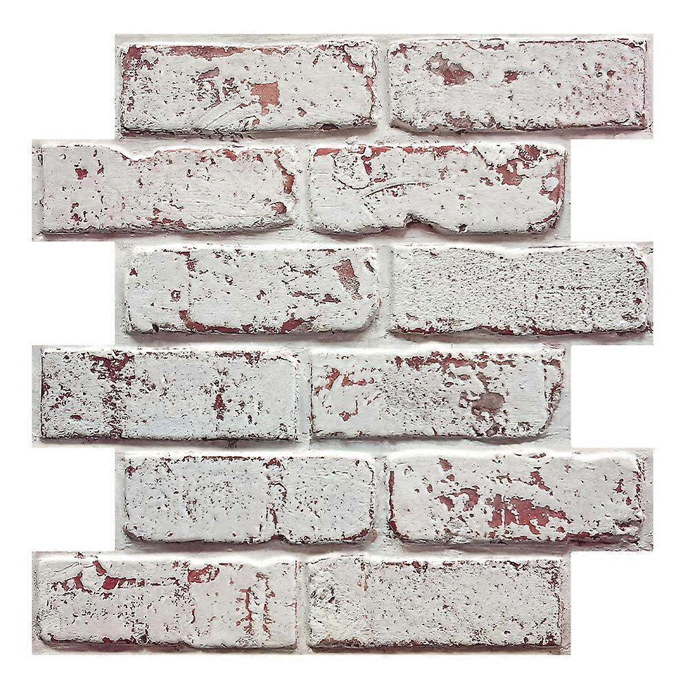 3D Self-Adhesive Faux Brick Wall Panels – 10pcs PVC Tile Stickers for Wall Decor – Waterproof & Easy to Apply – 30x30cm