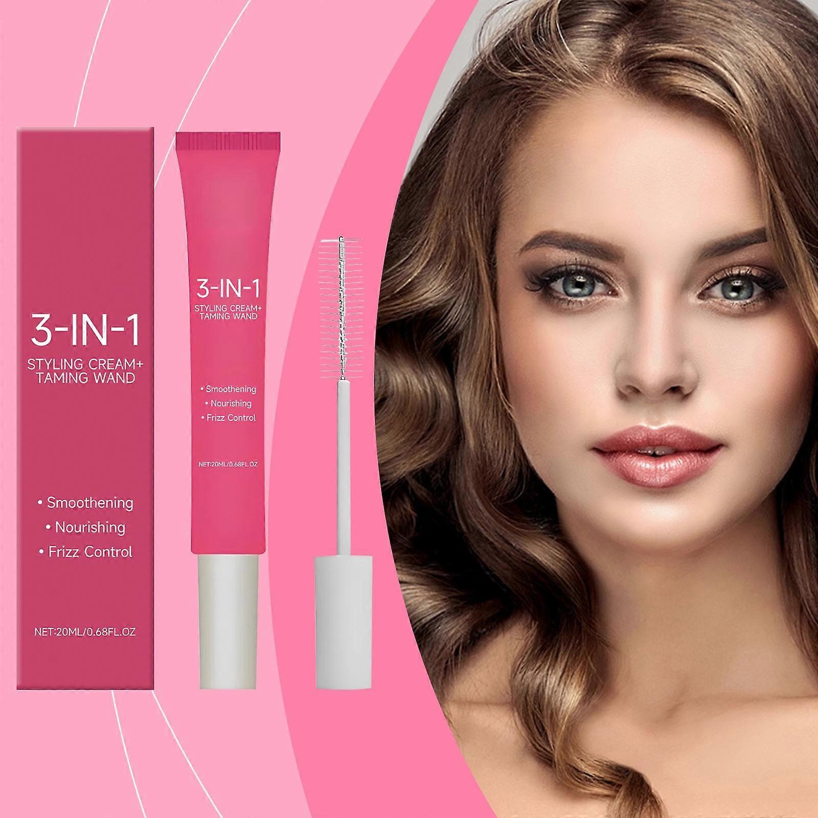 Elastic Curly Hair Styling Cream Cactus Seedss Oil Antis Frizz Portable Design Fine And Soft Hair Texture Air Like Styling 20ml PU5327