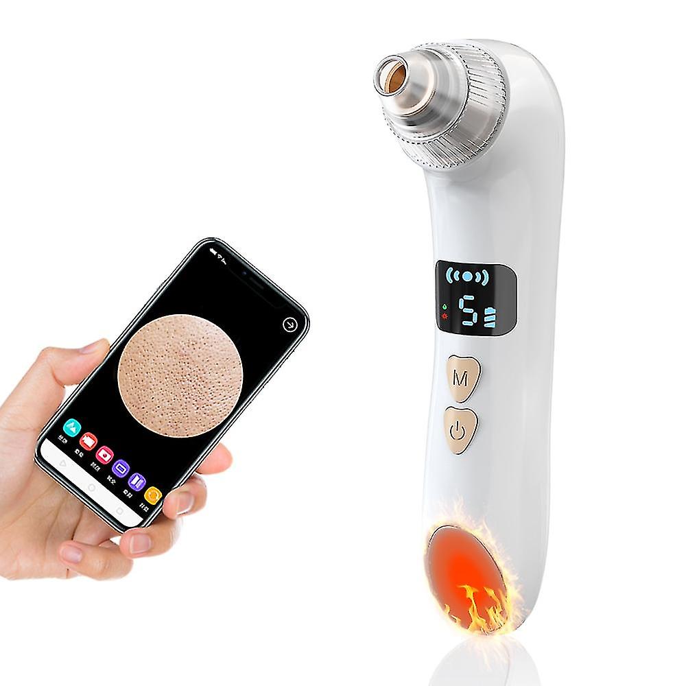 WiFiワイヤレスブラックヘッドリムーバーフェイシャルポアクリーナー電気掃除機は美容機器を使用