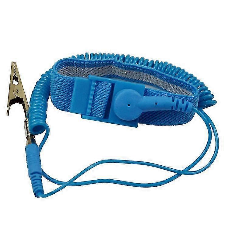 Elastic Anti-Static Wrist Straps with Clips 2-Pack for Sensitive Electronics Repair Tools