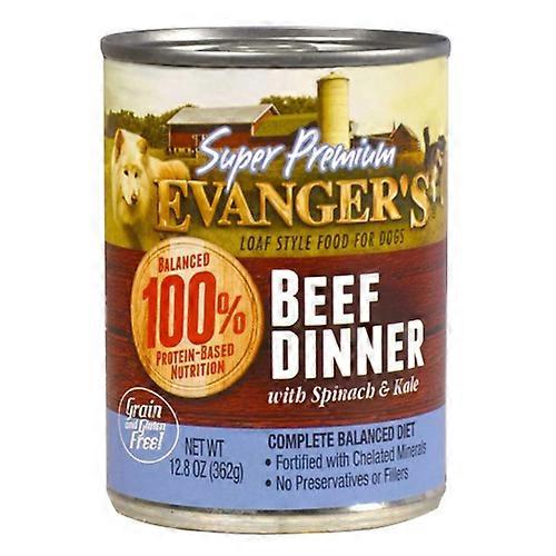 Evangers Evanger's 超优质湿狗粮,牛肉,12 件/12.8 盎司,12 件装(12 件装)