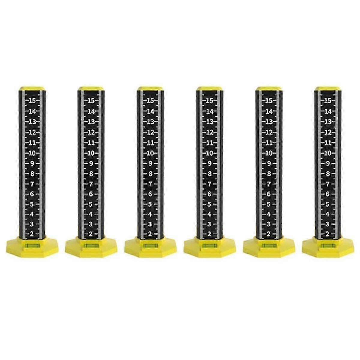 6pcs Ceiling and Floor Tile Height Ruler, Drop Ceiling Installation Tools, Magnetic Base Laser Targ