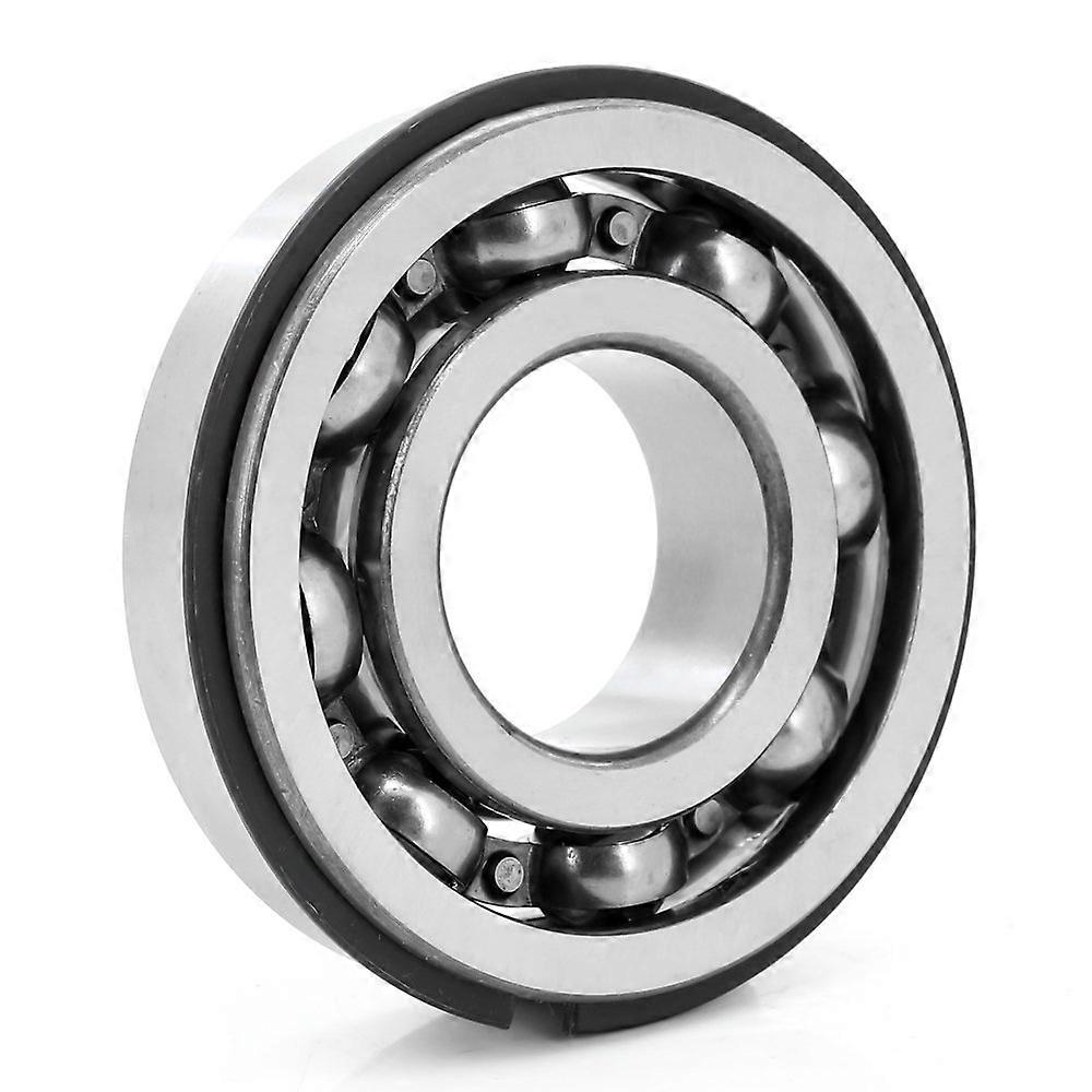 6208-OPEN-NR Deep Groove Radial Ball Bearing 40mm x 80mm x 18mm Open Design with Snap Ring for Industrial Applications
