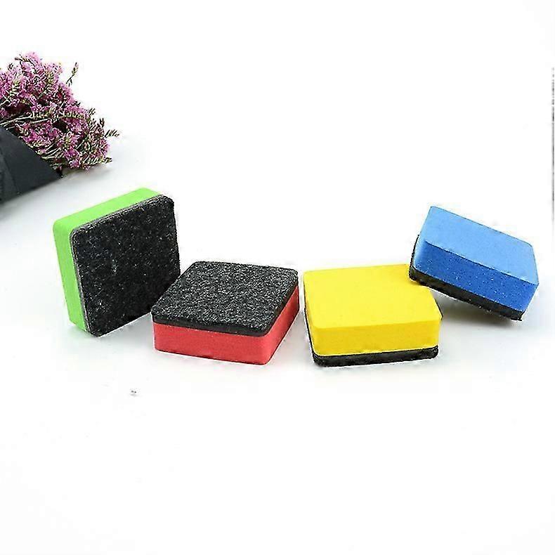 Pack de 14 mini gommes magnétiques effaçables à sec pour tableau blanc avec feutre épais, gommes effaçables à sec pour le nettoyage des tableaux effaçables à sec, adaptées à la salle de classe