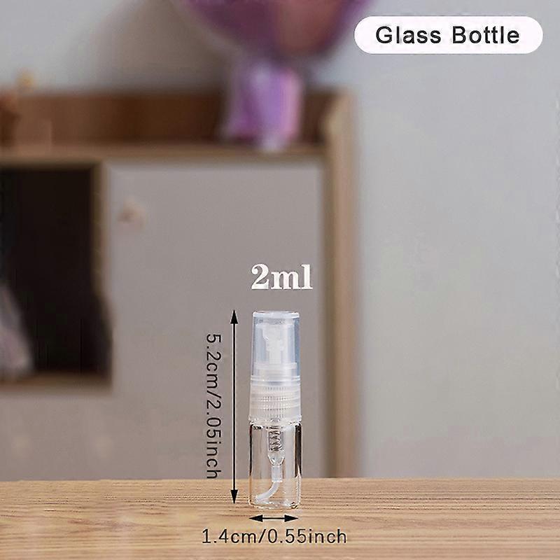 Clear Mini Perfume Glass Bottle Empty Cosmetics Bottle Sample Test Tube Thin Glass Vials 2ML 3ML 5ML 10ML