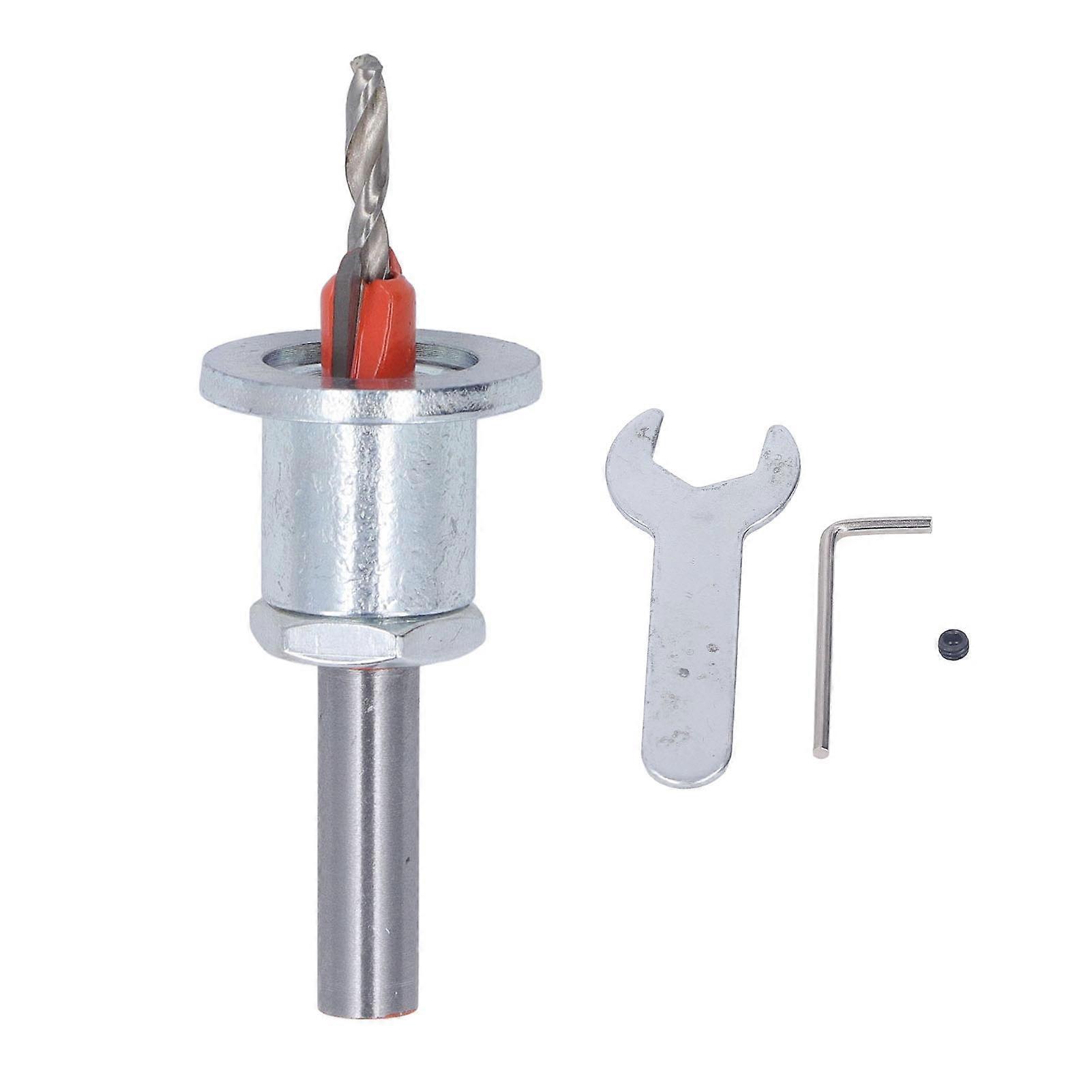 Countersink Drill Bit 8x8x3.5 Alloy Steel Adjustable Drilling Tool with Drill Stop