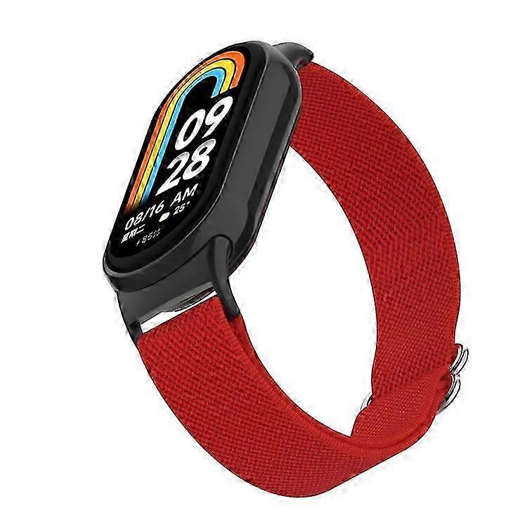 Compatible For Watch Band Xiaomi Smart Band 9 / Smart Band 8 Nylon Wrist Strap with Connector Elastic