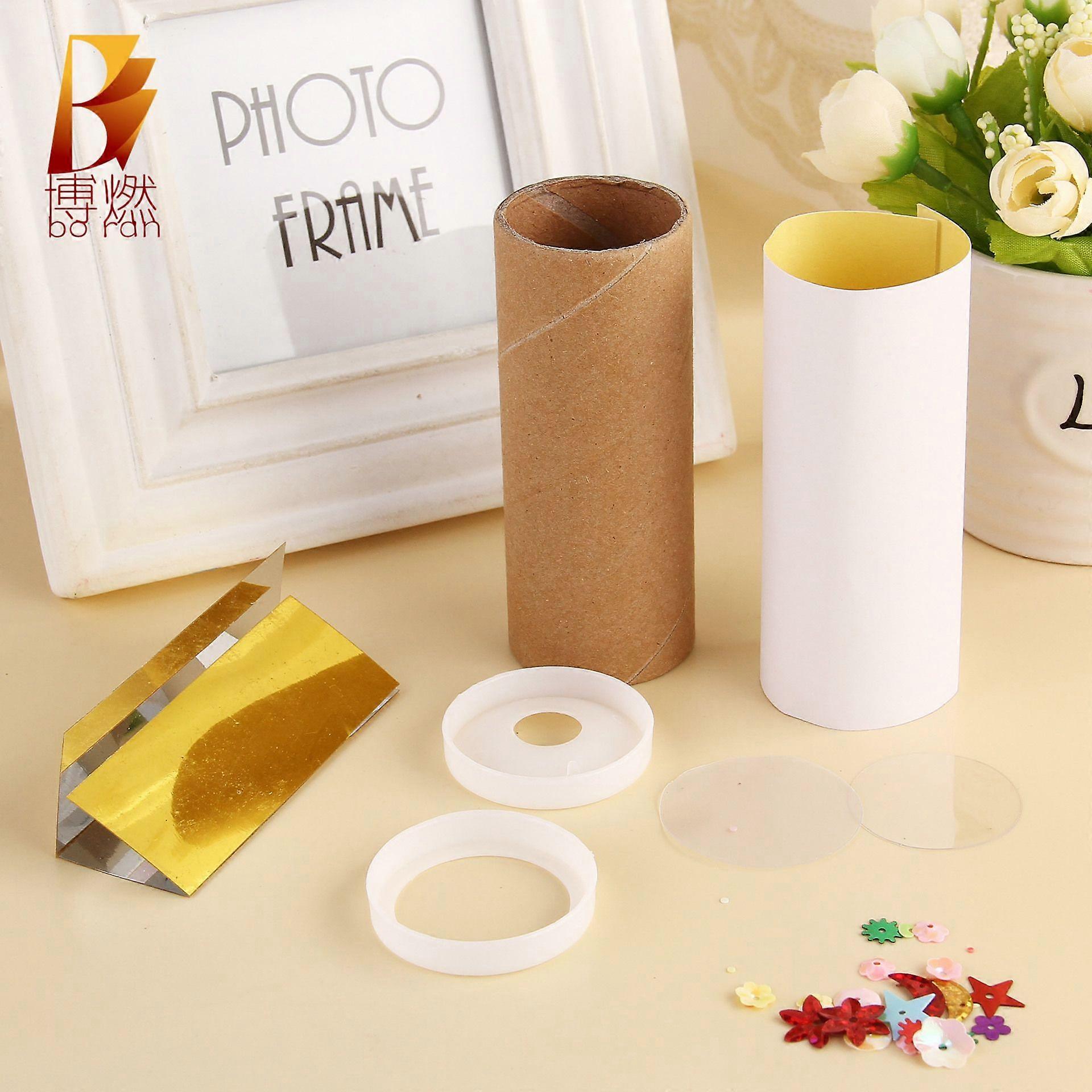 6 Sets Diy Handmade Mini Paper Kaleidoscope For Kids Creative Educational Toy To Boost Imagination And Hand-Eye Coordination