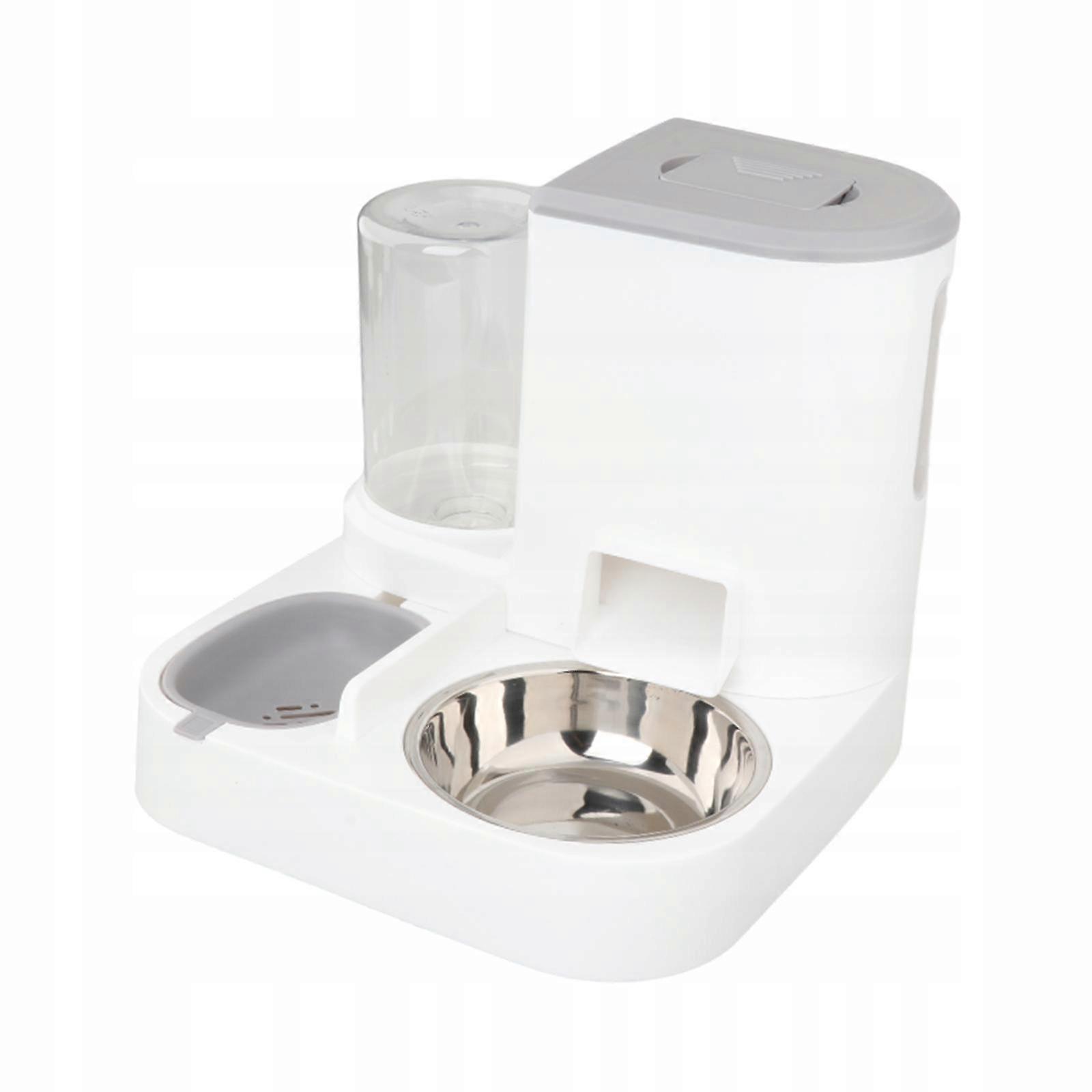 Automatic Pet Feeder Waterer Anti Skid Bottom Gray