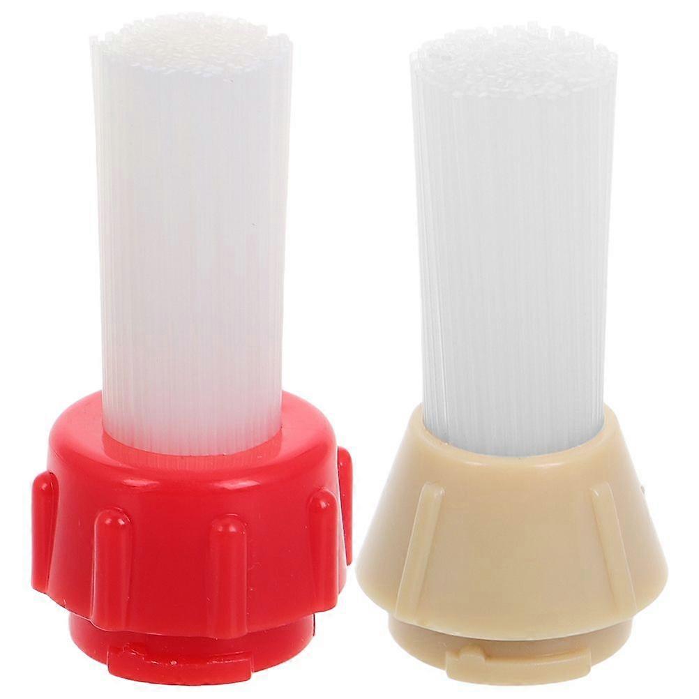 2 יחידות מנקה מטחנת קפה מברשת ניקוי מכונת אספרסו זיפי ניילון החלפת מכונת קפה קיטור מברשת ניקוי אספרסו ניקוי קיטור Bru