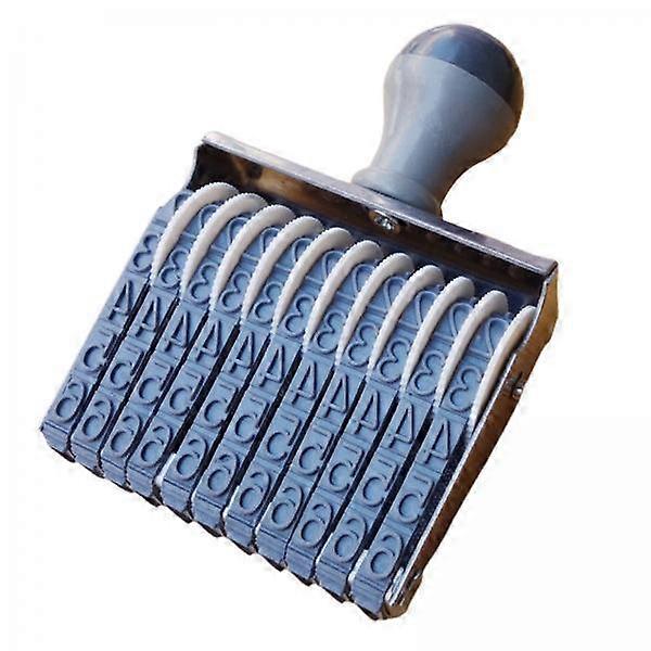 4xRubber Number Stamp Roller Stamp 11 Bands Creative Numeric Rolling Attachments