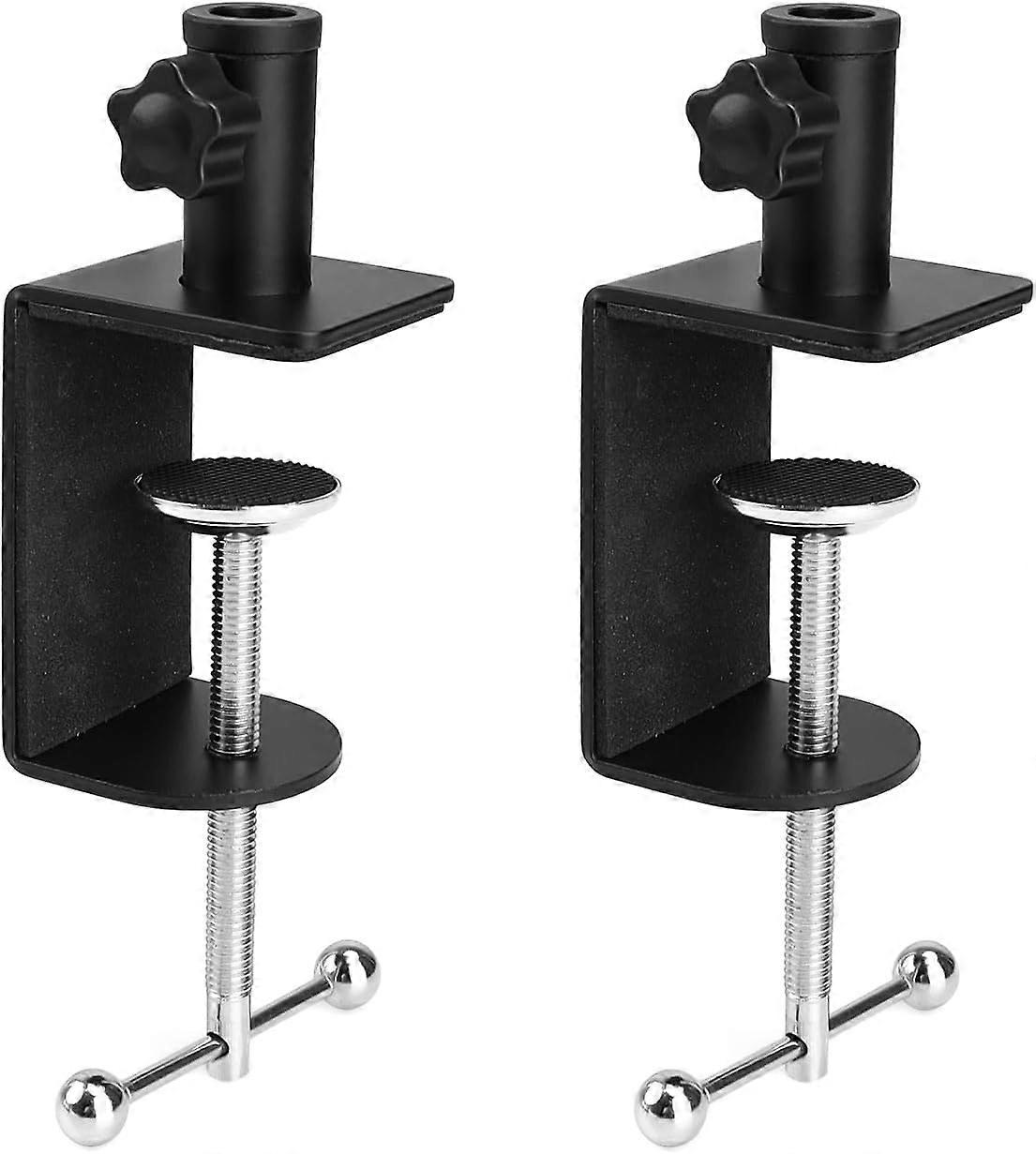 20x Black Chair Tube Round Tip with Clip-on Pin U-Shaped Furniture Leg Guide Plot, 22mm